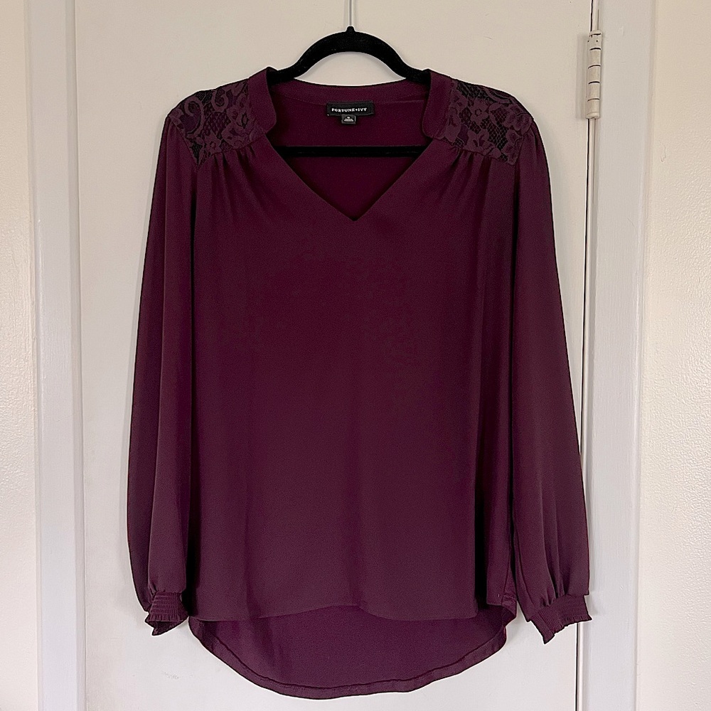 Burgundy Blouse